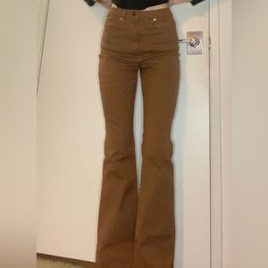 Motel Rocks Tan Flare Pants